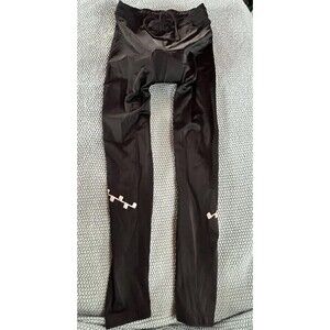 Aero Tech Cyclewear PADDED Cycling Tights Pants Black Reflective Size Medium